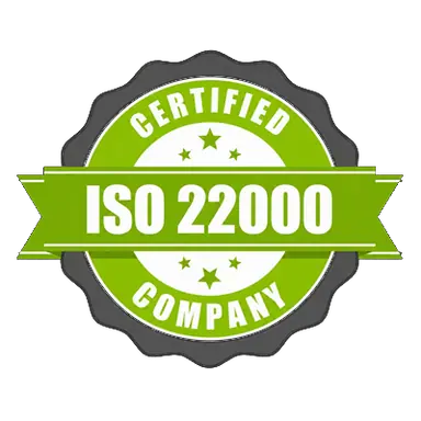 ISO 22000 Certified Company badge — Sunkem International food safety certified pest control Sri Lanka